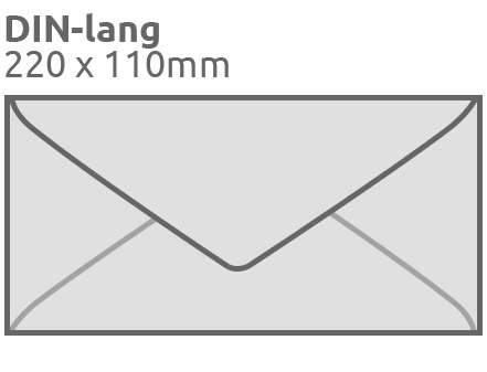 Sobres DIN largo, 220x110mm