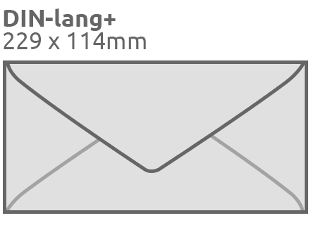 Sobres DIN largo+, 114x229mm