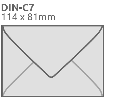 Sobres C7, 81x114mm