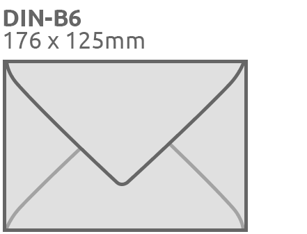 Sobres B6, 125x176mm