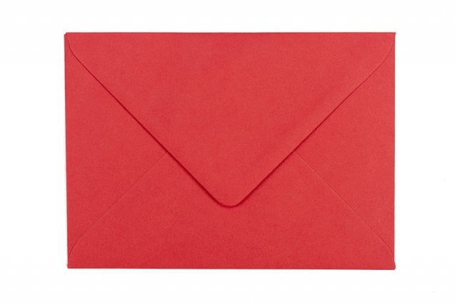 Sobres DIN B6, rojo