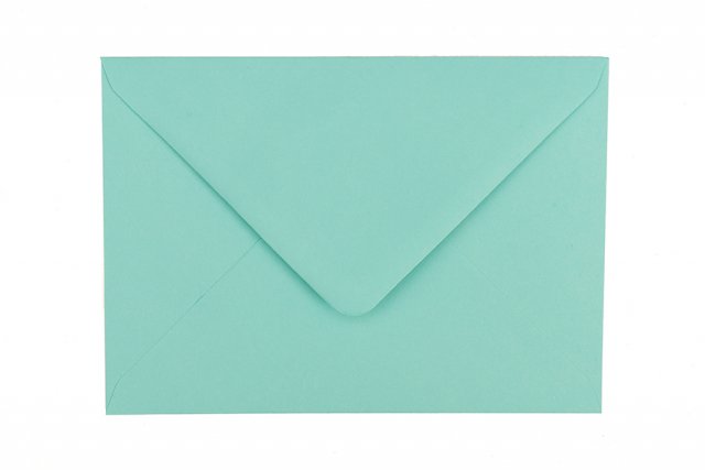 Sobres DIN B6, azul-verde