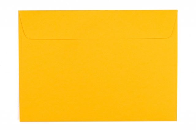 Sobres DIN C5 adhesivos, amarillo intenso
