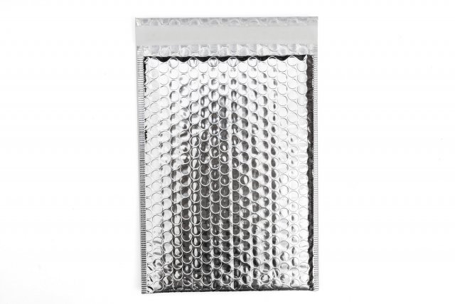 Sobres DIN C5 acolchados, plata