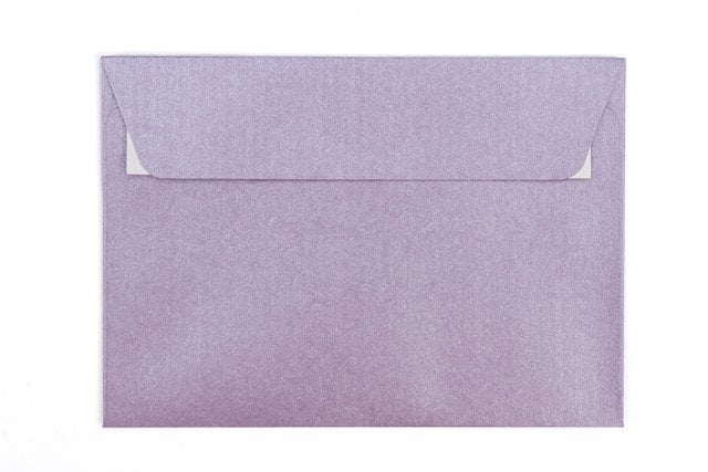 Sobres DIN C6 adhesivos, nácar morado