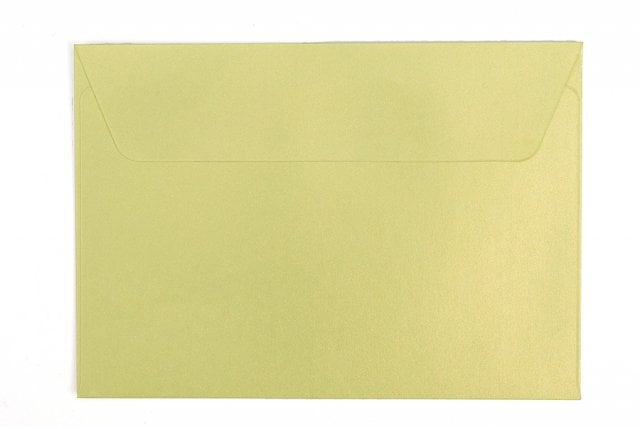 Sobres DIN C6 adhesivos, nacar verde claro