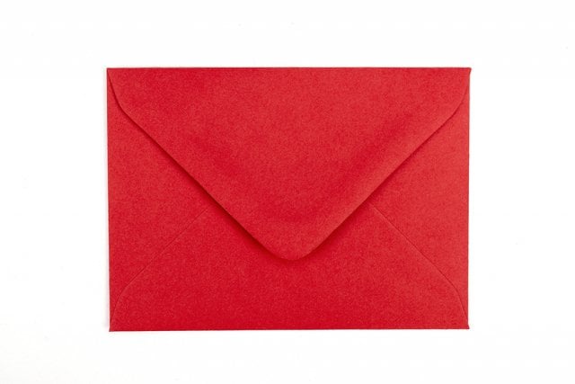 Sobres DIN C7, rojos