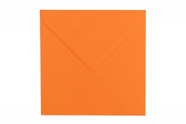 Sobres cuadrados 130x130 mm, naranja