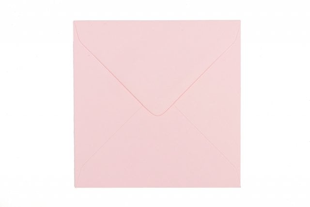 Sobres cuadrados 130x130 mm, rosa