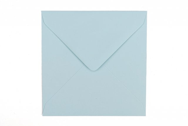 Sobres cuadrados 130x130 mm, azul claro