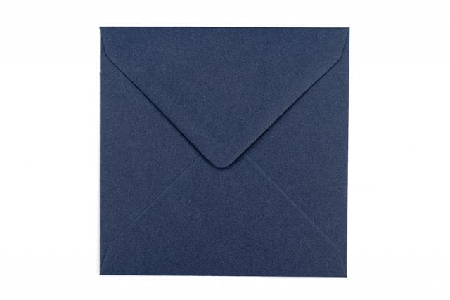 Sobres cuadrados 130x130 mm, azul oscuro