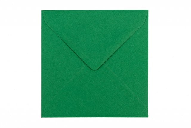 Sobres cuadrados 130x130 mm, verde oscuro