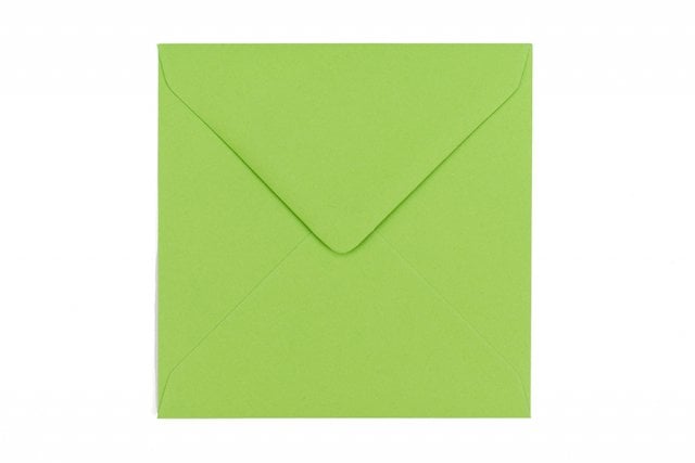 Sobres cuadrados 130x130 mm, verdes
