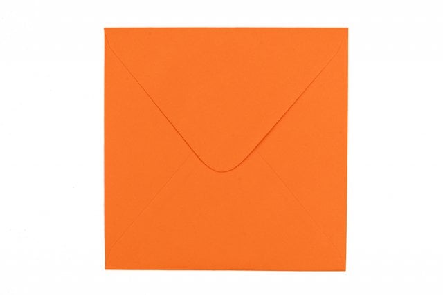 Sobres cuadrados 155x155 mm, naranja