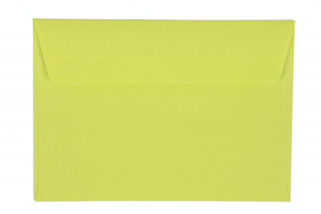Sobres DIN C6 adhesivos, verde mayo