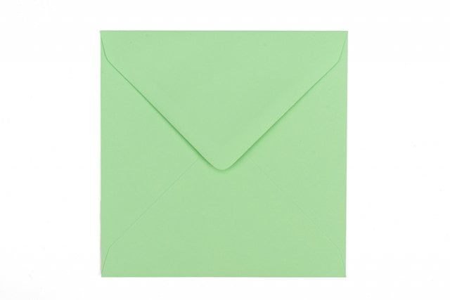 Sobres cuadrados 130x130 mm, verde claro