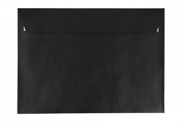 Sobres DIN C5 adhesivos, negro nacarado