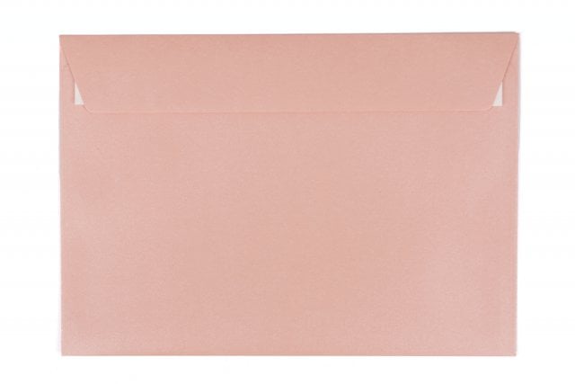 Sobres DIN C5 adhesivos, rosa nacarado