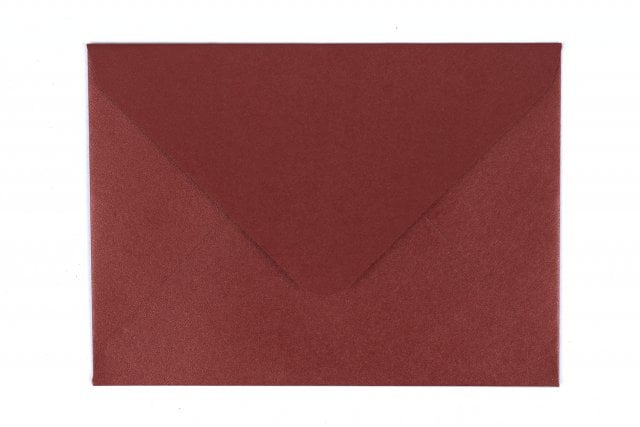 Sobres DIN C7, nácar rojo