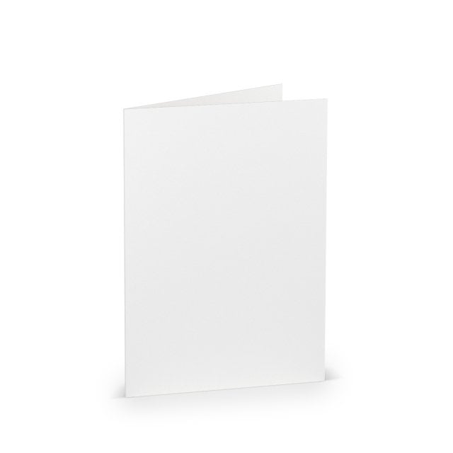 Tarjetas plegables DIN A6, blancas