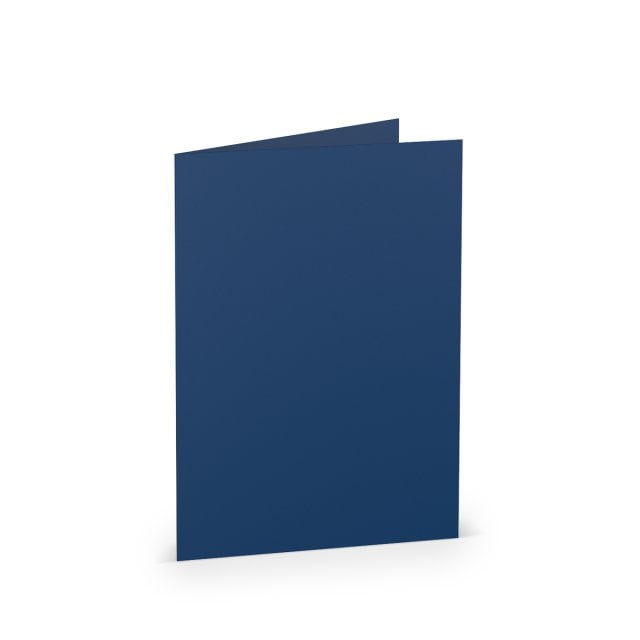 Tarjetas plegables DIN A6, azul oscuro