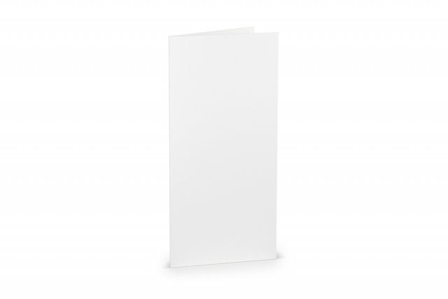 Tarjetas plegables DIN largo, blancas