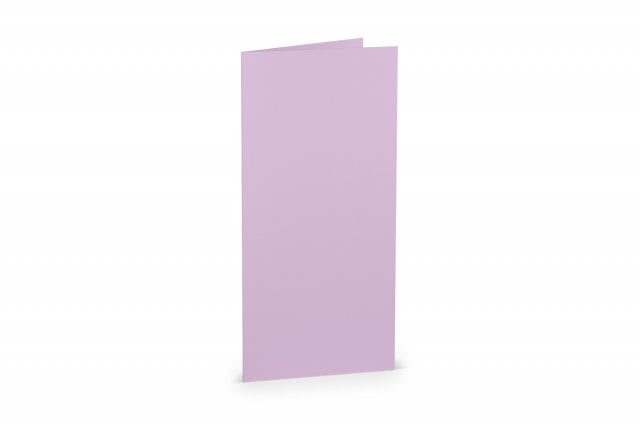 Tarjetas plegables DIN largo, lavanda