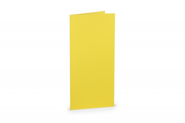 Tarjetas plegables DIN largas, amarillo dorado