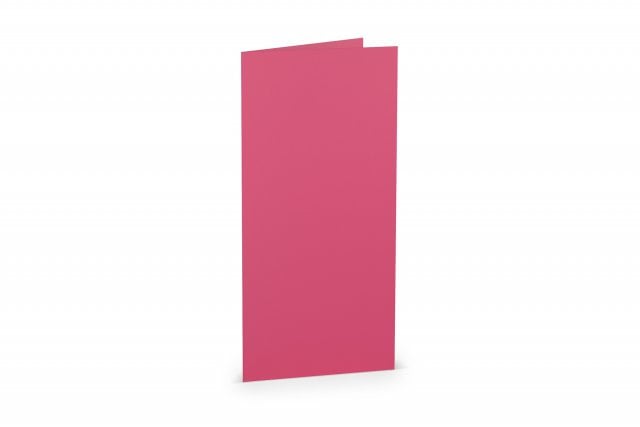 Tarjetas plegables DIN largo, rosa
