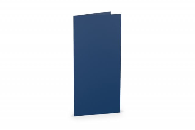 Tarjetas plegables DIN largo, azul oscuro
