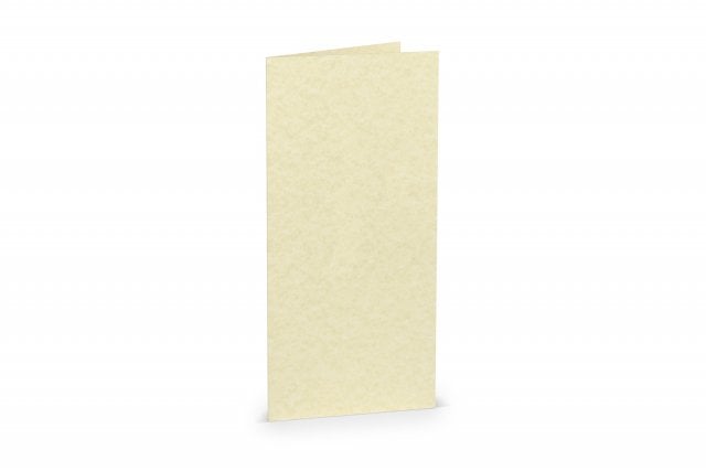Tarjetas plegables DIN largo, amarillo arena jaspeado