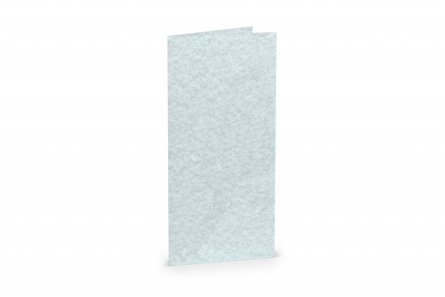 Tarjetas plegables DIN largo, azul aguamarina jaspeado