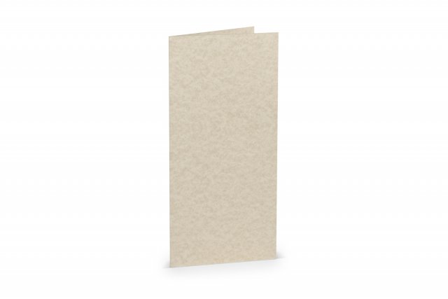 Tarjetas plegables DIN largo, marrón jaspeado