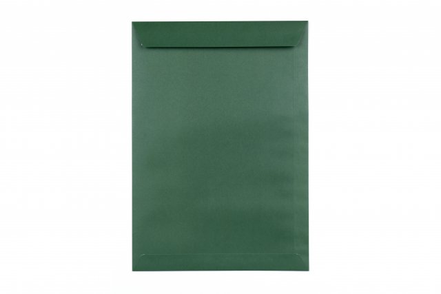 Sobres DIN C4 adhesivo sensible a la presión, impresión verde oscuro