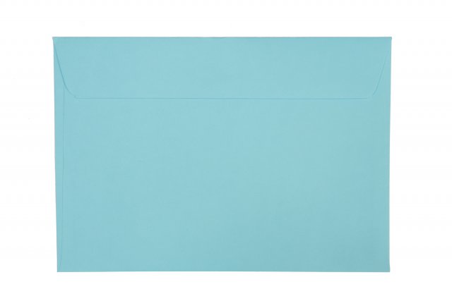 Sobres DIN C5 adhesivos, azul medio