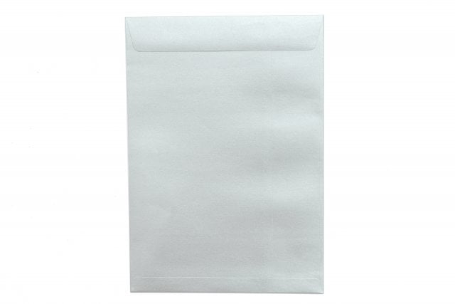 Sobres DIN C4 adhesivos, plata