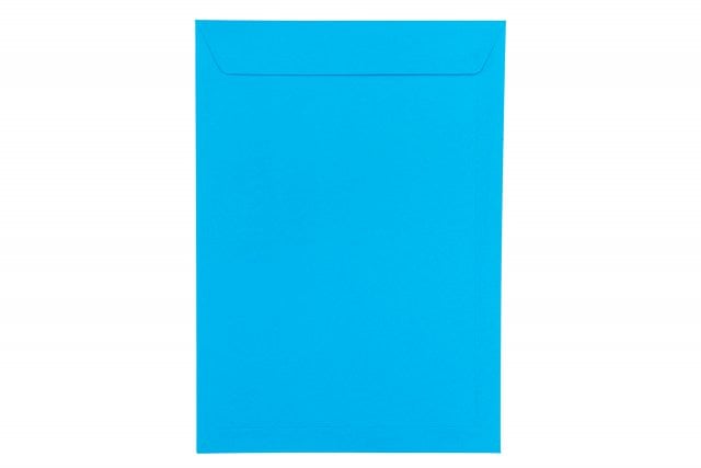 Sobres DIN C4 adhesivos, azules