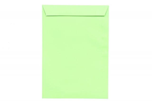 Sobres DIN C4 adhesivos, verde claro
