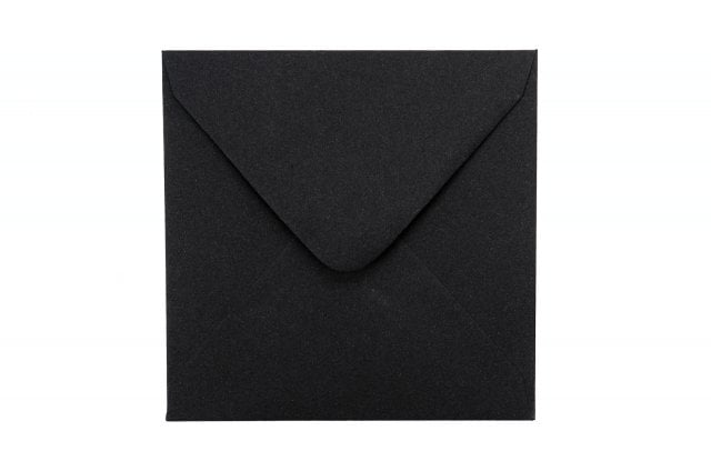 Sobres cuadrados 110x110 mm, negros