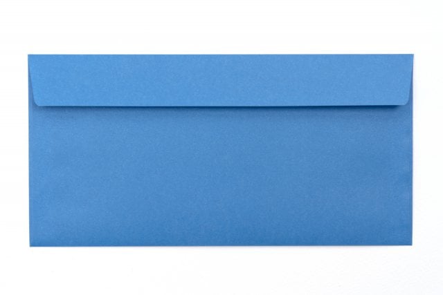 Sobres DIN largo adhesivo, impresión azul