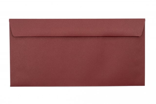 Sobres DIN largo+, impresión rojo oscuro