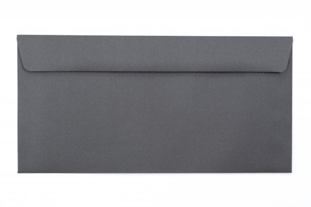 Sobres DIN largo+, impresión gris oscuro