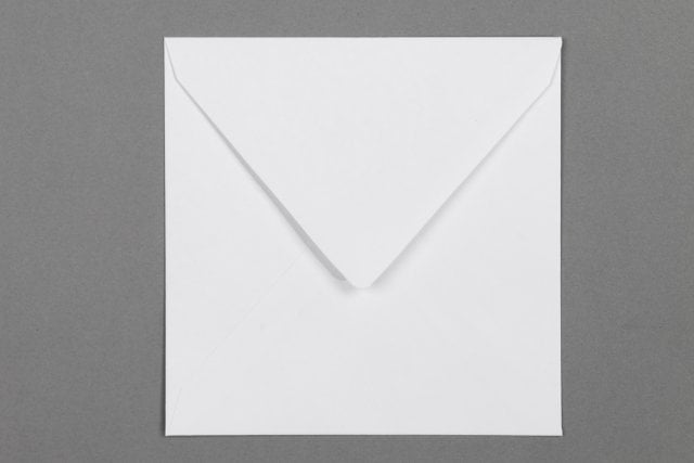 Sobres cuadrados 140x140 mm, blancos