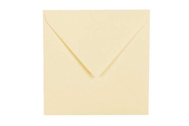 Sobres cuadrados 140x140 mm, crema