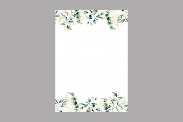 Papel de carta A4, eucalipto, 1 cara