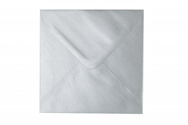 Sobres cuadrados 140x140 mm, plata
