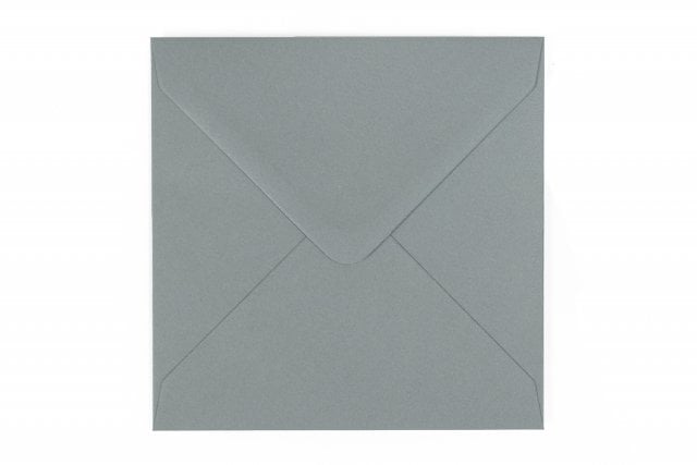 Sobres cuadrados 140x140 mm, gris oscuro