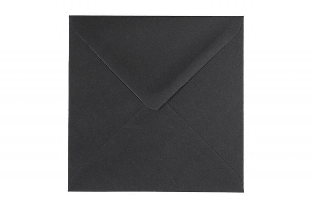 Sobres cuadrados 140x140 mm, negros