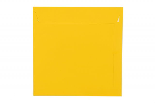Sobres cuadrados 220x220 mm, amarillos