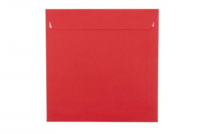 Sobres cuadrados 220x220 mm, rojos